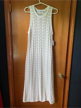 Old Navy Beige Crochet dress NWT